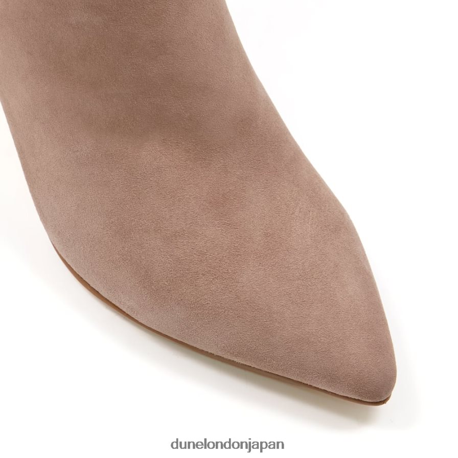強迫観念2 キトゥンヒール ポインテッドトゥ アンクルブーツ トープ 女性 Dune London 4JB82R307
