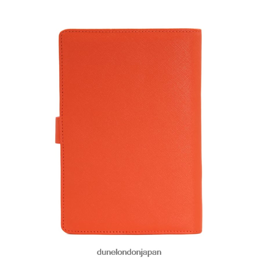 署名済み ターンロックA5ノート オレンジ 女性 Dune London 4JB82R239