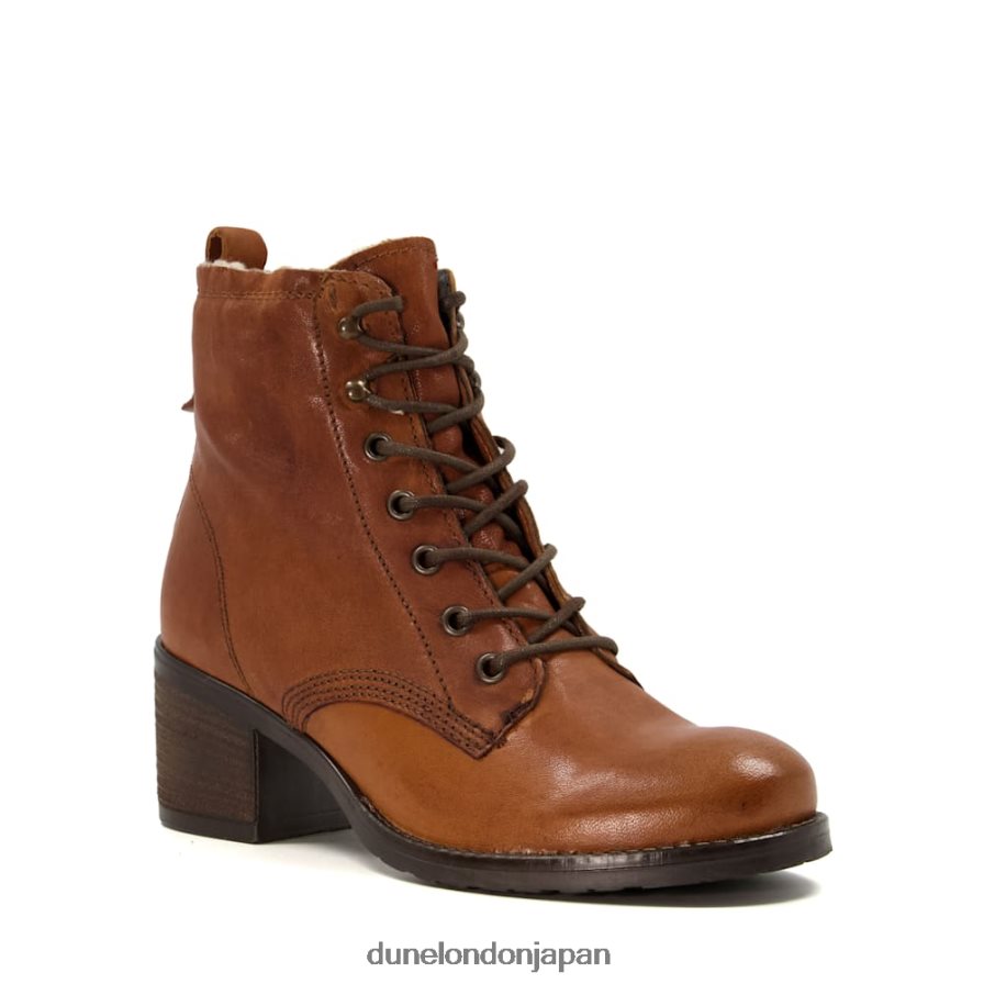 パッツィー・D ライニングレザー ブロックヒール アンクルブーツ 黄褐色 女性 Dune London 4JB82R420