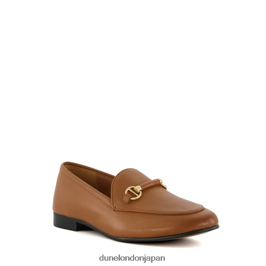 壮大さ ワイドフィット スナッフルトリム ローファー 黄褐色 女性 Dune London 4JB82R104
