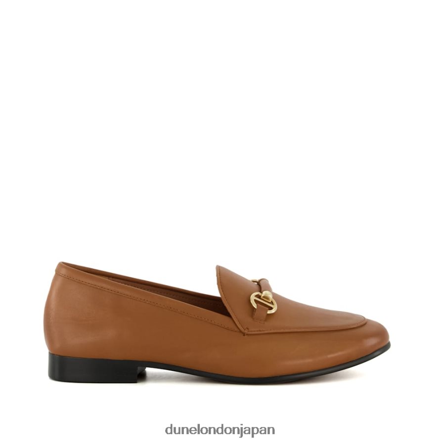 壮大さ ワイドフィット スナッフルトリム ローファー 黄褐色 女性 Dune London 4JB82R104