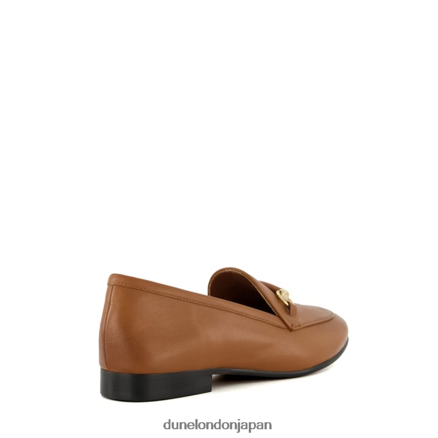 壮大さ ワイドフィット スナッフルトリム ローファー 黄褐色 女性 Dune London 4JB82R104