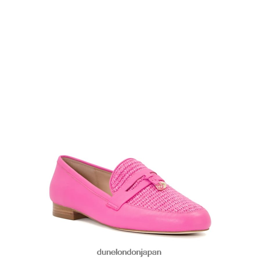 勇敢な レーザーカット ペニーローファー ピンク 女性 Dune London 4JB82R111