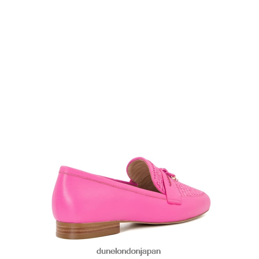 勇敢な レーザーカット ペニーローファー ピンク 女性 Dune London 4JB82R111