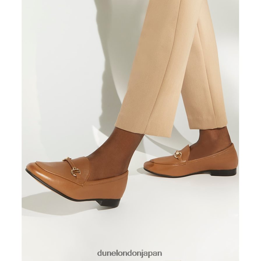 壮大さ メタルトリム スナッフル ローファー 黄褐色 女性 Dune London 4JB82R118