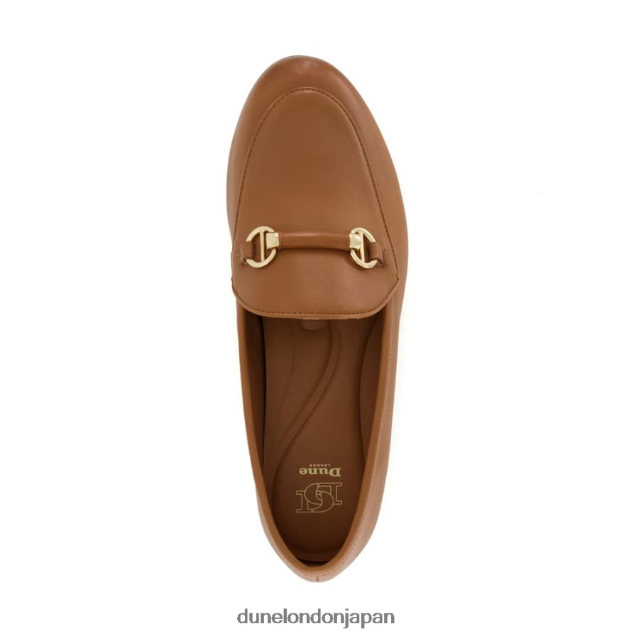 壮大さ メタルトリム スナッフル ローファー 黄褐色 女性 Dune London 4JB82R118