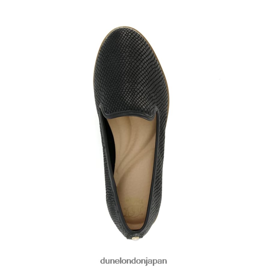 ガレオニ クリートソール カジュアルローファー 黒 女性 Dune London 4JB82R121
