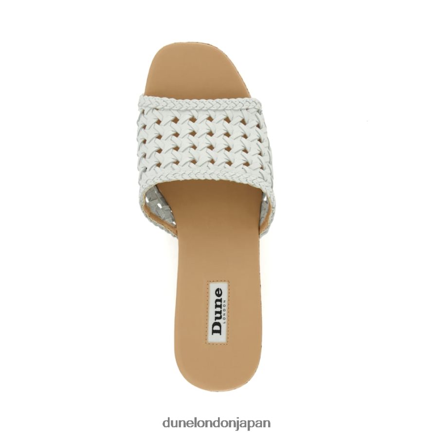 ケイティ コルクウェッジサンダル 白 女性 Dune London 4JB82R122