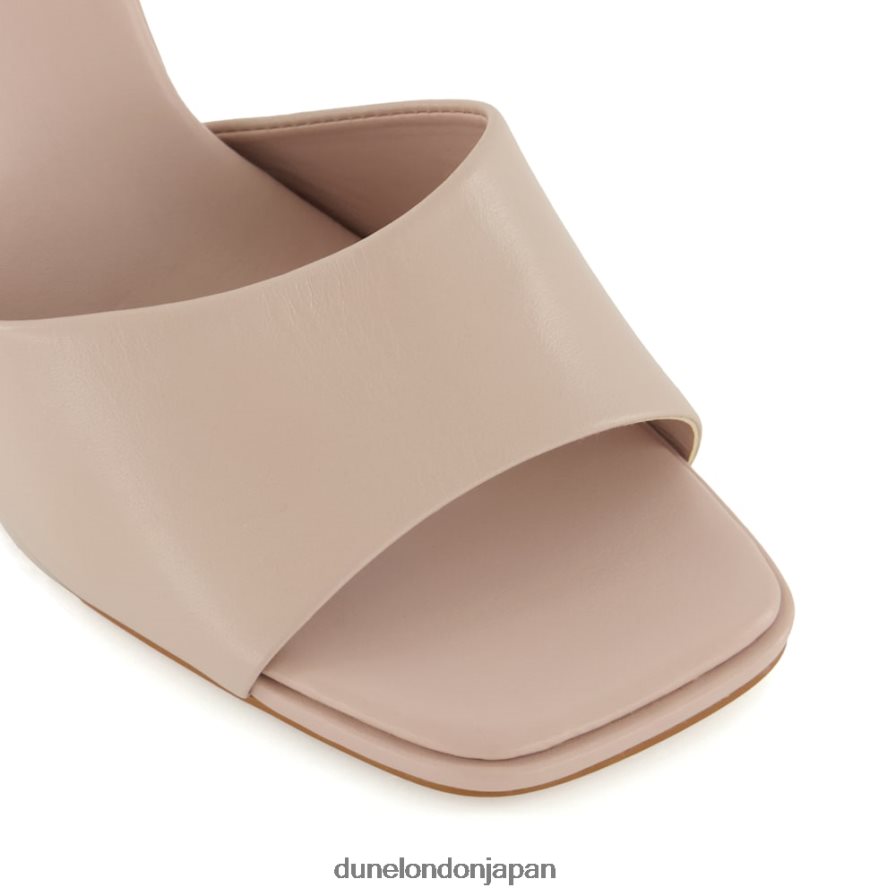 雑誌 フレアヒール オープントゥ ミュール 生成り 女性 Dune London 4JB82R12