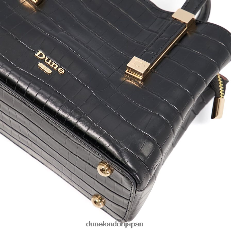 ディンキドリー 裏地なしミニトートバッグ 黒 女性 Dune London 4JB82R13