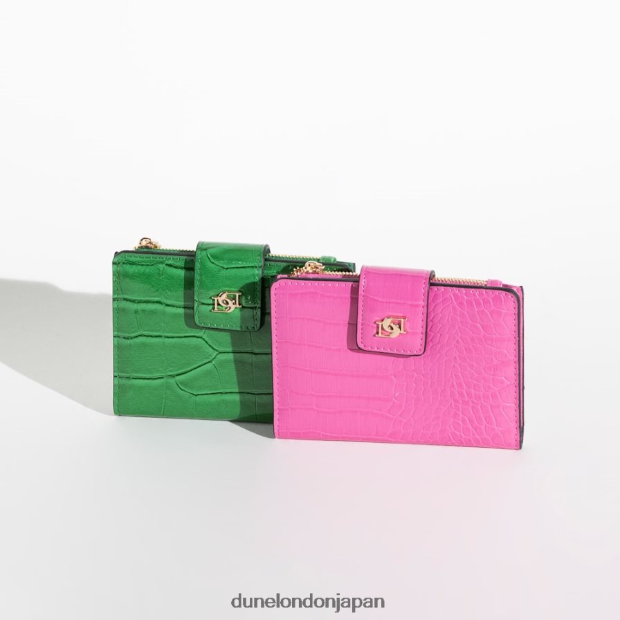 ケナー クロコ柄 ハンドバッグ ピンク 女性 Dune London 4JB82R144
