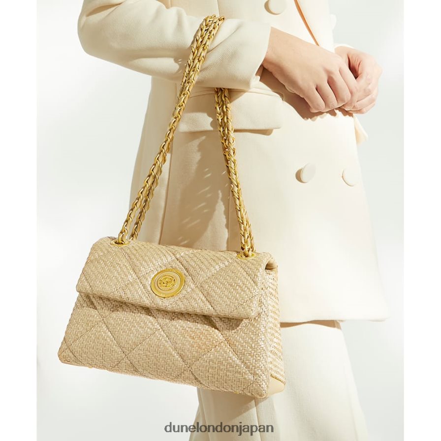 公爵夫人 ミディアムキルティングラフィアバッグ 自然 女性 Dune London 4JB82R149
