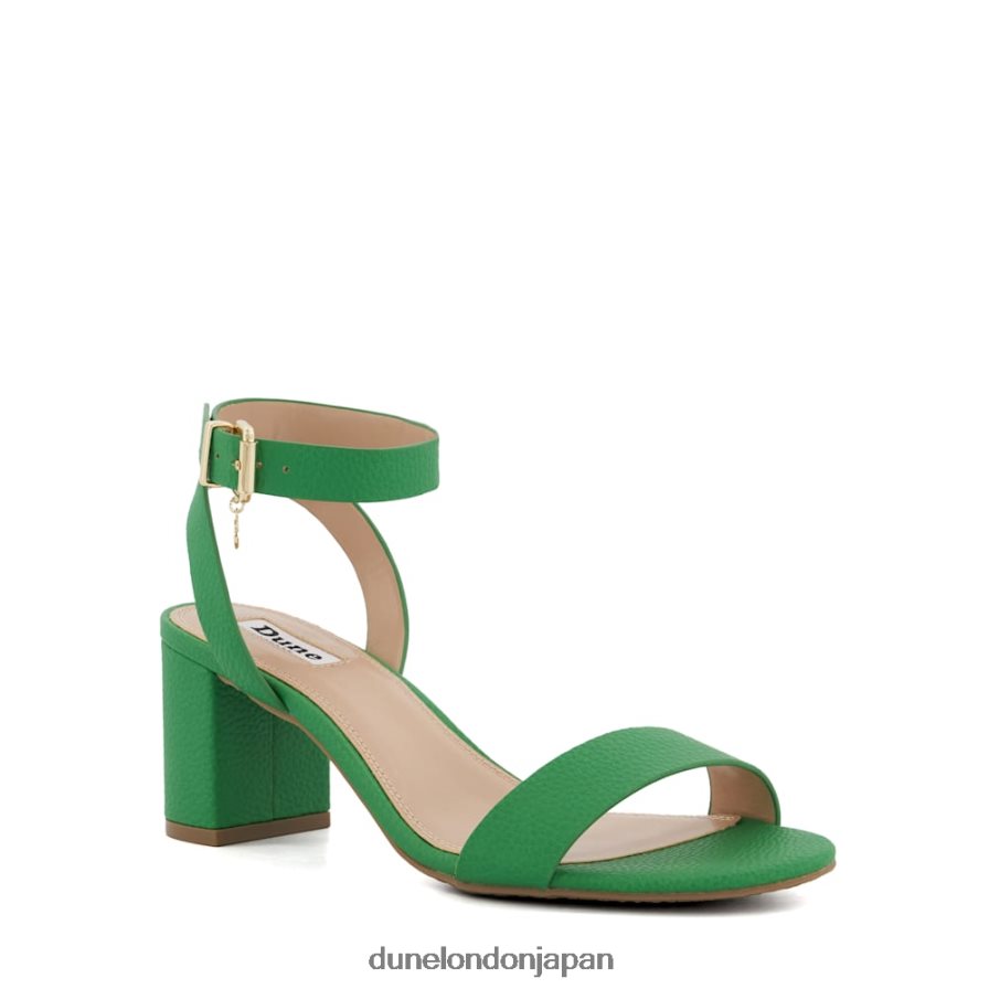 ミーミー ミッドブロックヒールサンダル 緑 女性 Dune London 4JB82R15