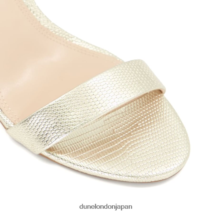 モーラ ハードバックストラップヒールサンダル 金 女性 Dune London 4JB82R150