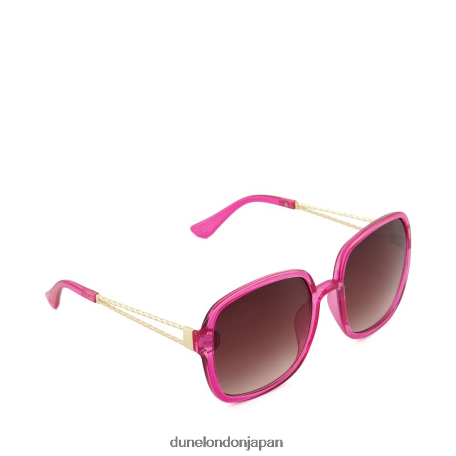グラマー リサイクルされたオーバーサイズのサングラス ピンク 女性 Dune London 4JB82R153