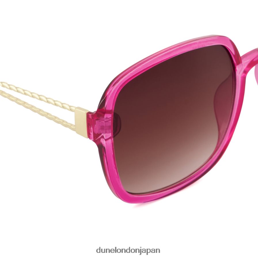 グラマー リサイクルされたオーバーサイズのサングラス ピンク 女性 Dune London 4JB82R153