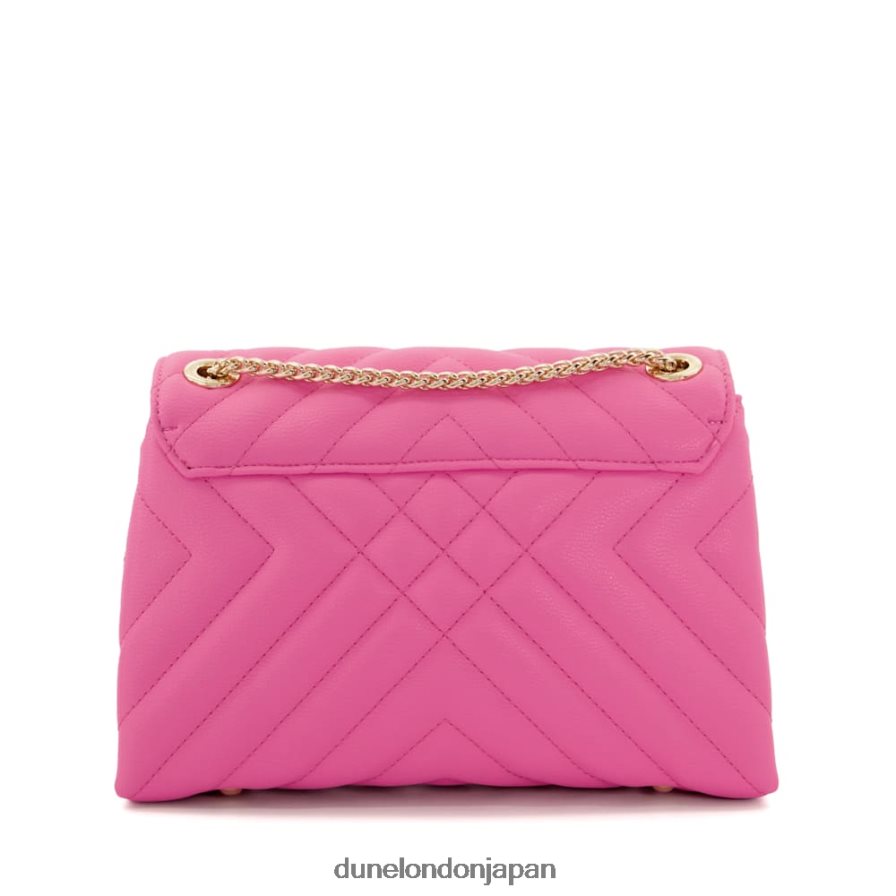 ドーチェスター 小さなキルティングショルダーバッグ フクシア 女性 Dune London 4JB82R155