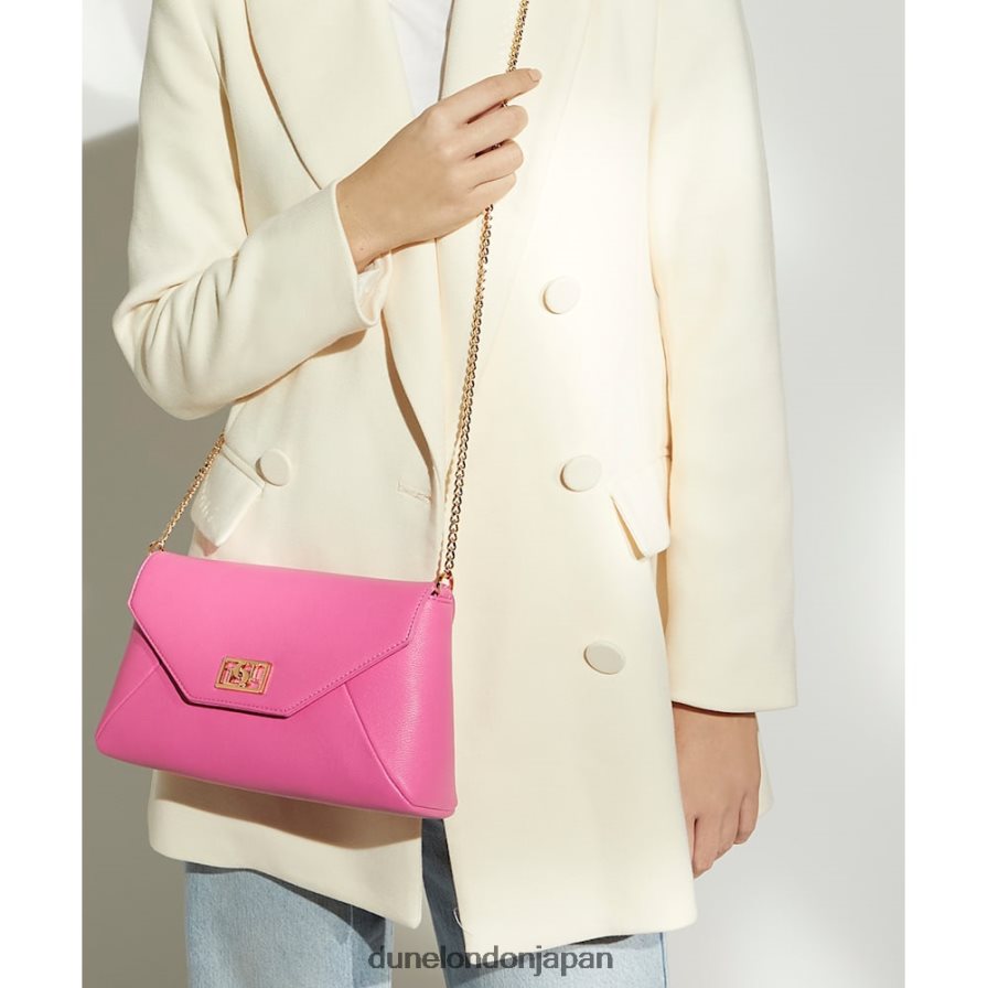 エリシア チェーンハンドルショルダーバッグ フクシア 女性 Dune London 4JB82R157