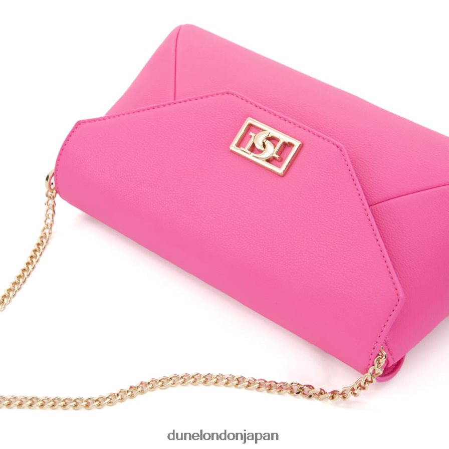 エリシア チェーンハンドルショルダーバッグ フクシア 女性 Dune London 4JB82R157
