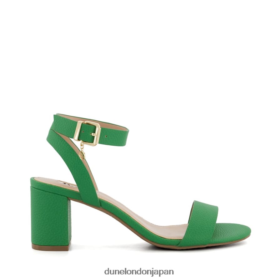 ミーミー ミッドブロックヒールサンダル 緑 女性 Dune London 4JB82R15