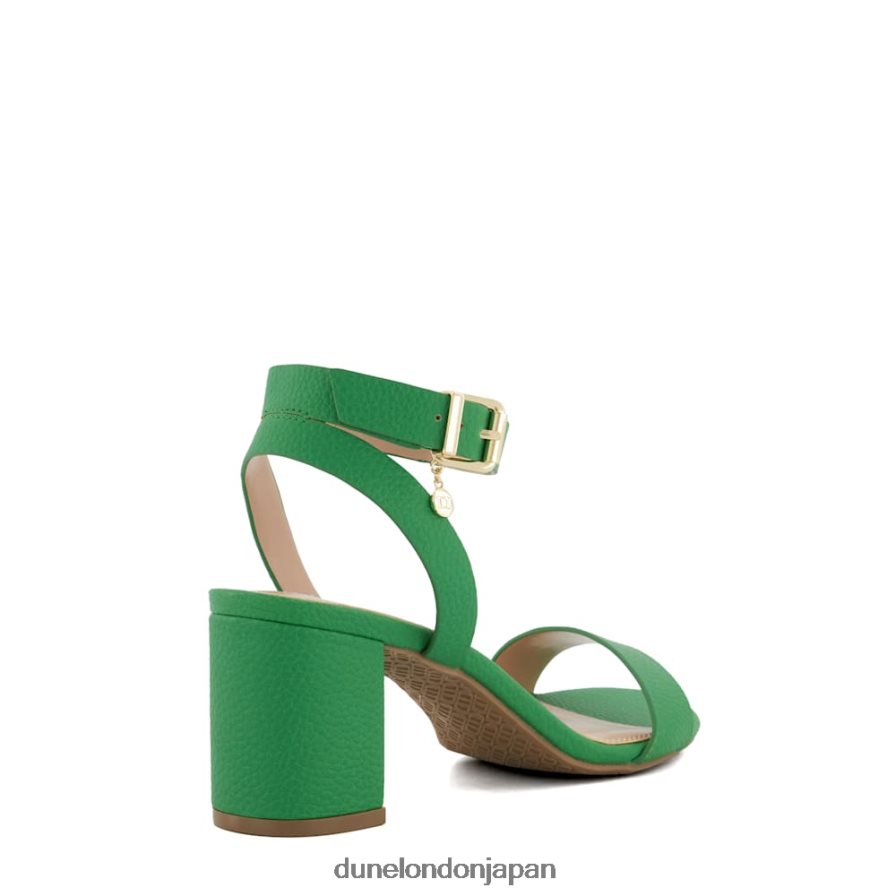 ミーミー ミッドブロックヒールサンダル 緑 女性 Dune London 4JB82R15