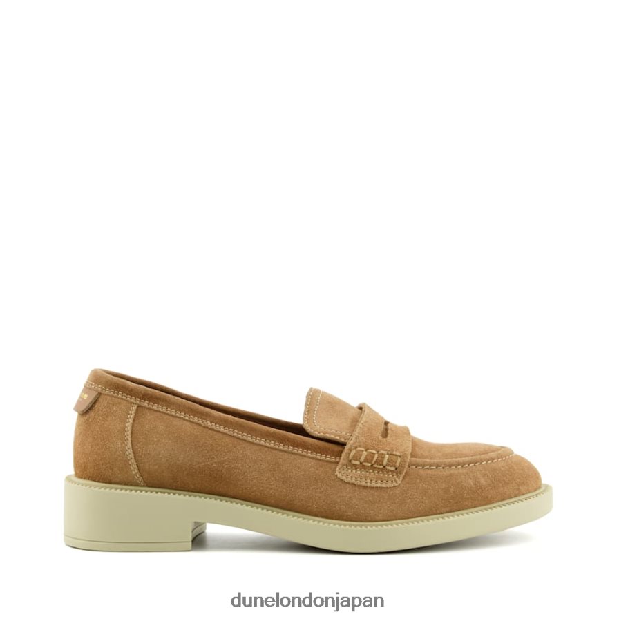 ガゼル ペニートリム ローファー キャメル 女性 Dune London 4JB82R167