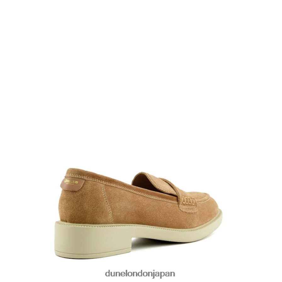 ガゼル ペニートリム ローファー キャメル 女性 Dune London 4JB82R167