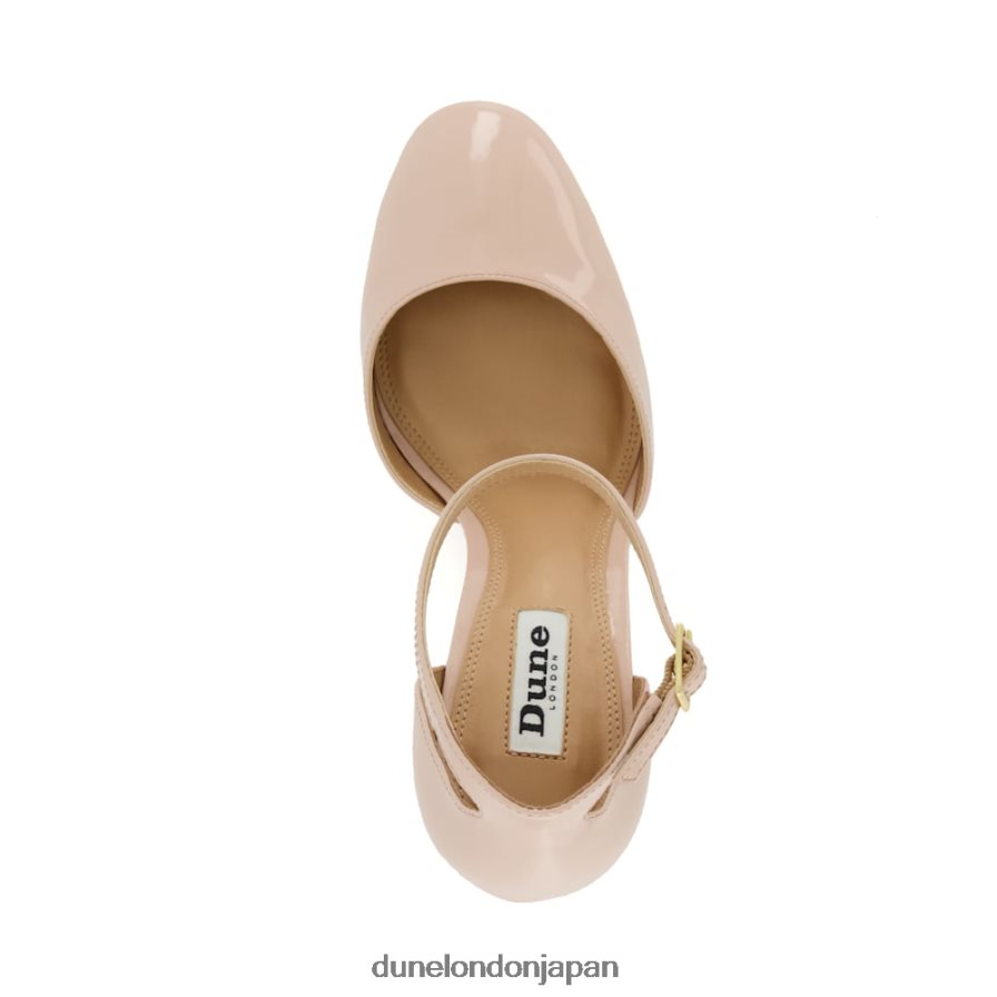 コンテスト パテントレザー プラットフォーム メリージェーン シューズ ヌード 女性 Dune London 4JB82R172