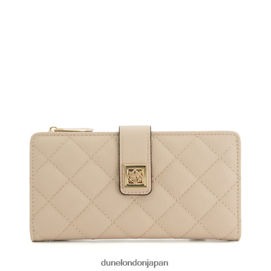 クリントン ターンロックストラップ キルティングカードホルダー ヌード 女性 Dune London 4JB82R185