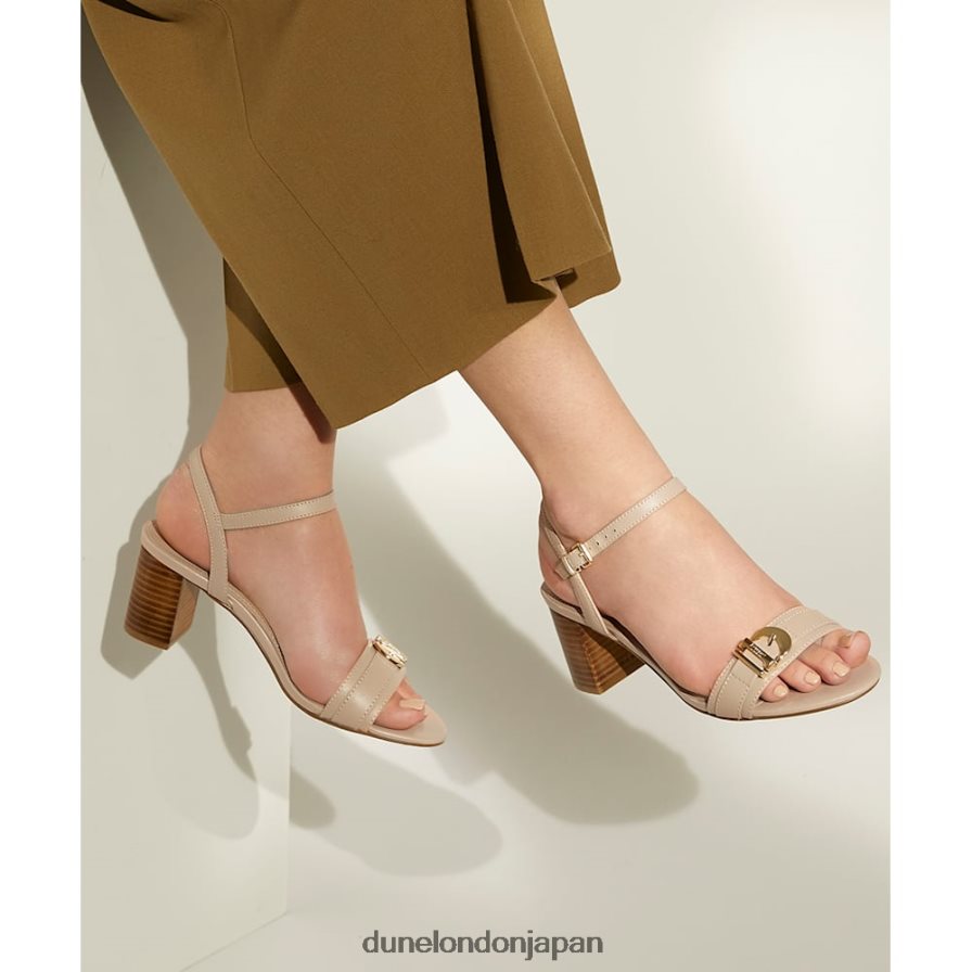 ジェシー バックルストラップ ブロックヒール サンダル 赤面 女性 Dune London 4JB82R191