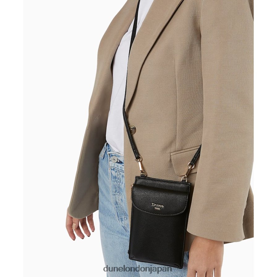 シェルビー ポーチバッグ 黒 女性 Dune London 4JB82R193