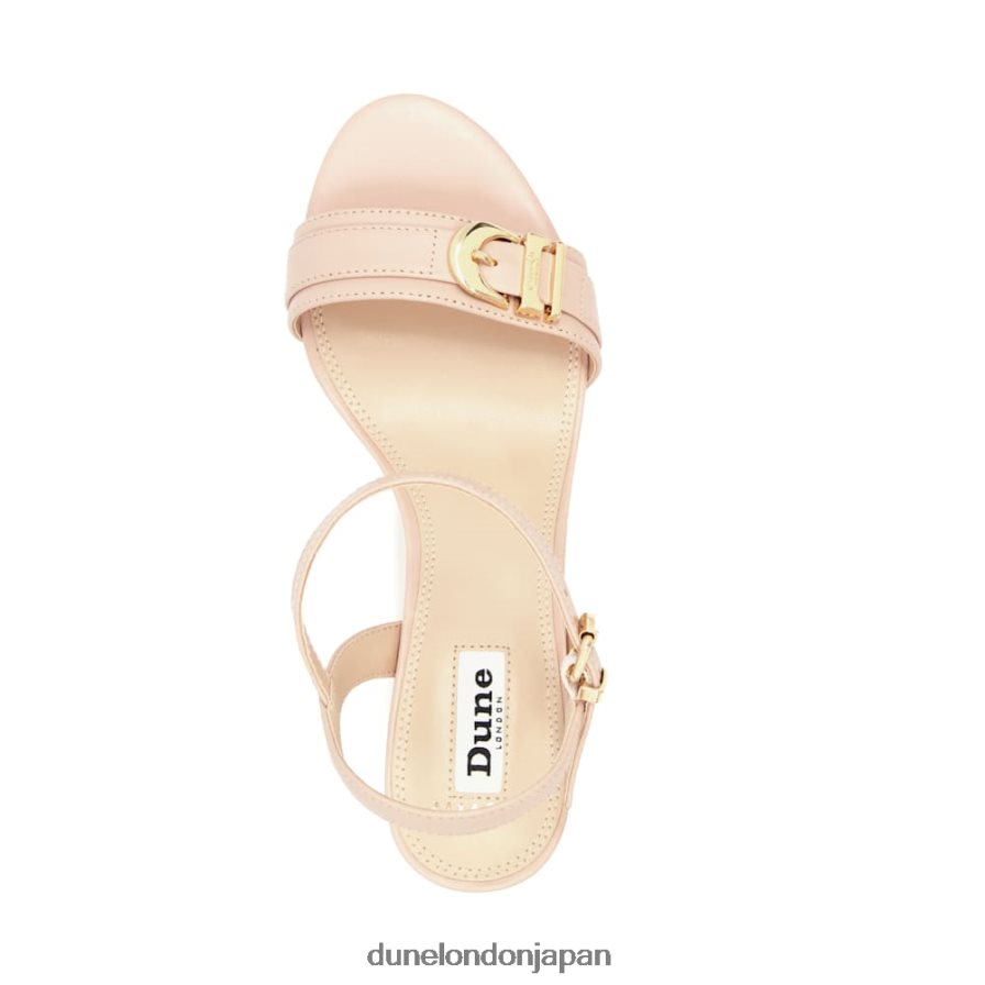 ジェシー ワイドフィット ブランドバックルヒールサンダル 赤面 女性 Dune London 4JB82R195