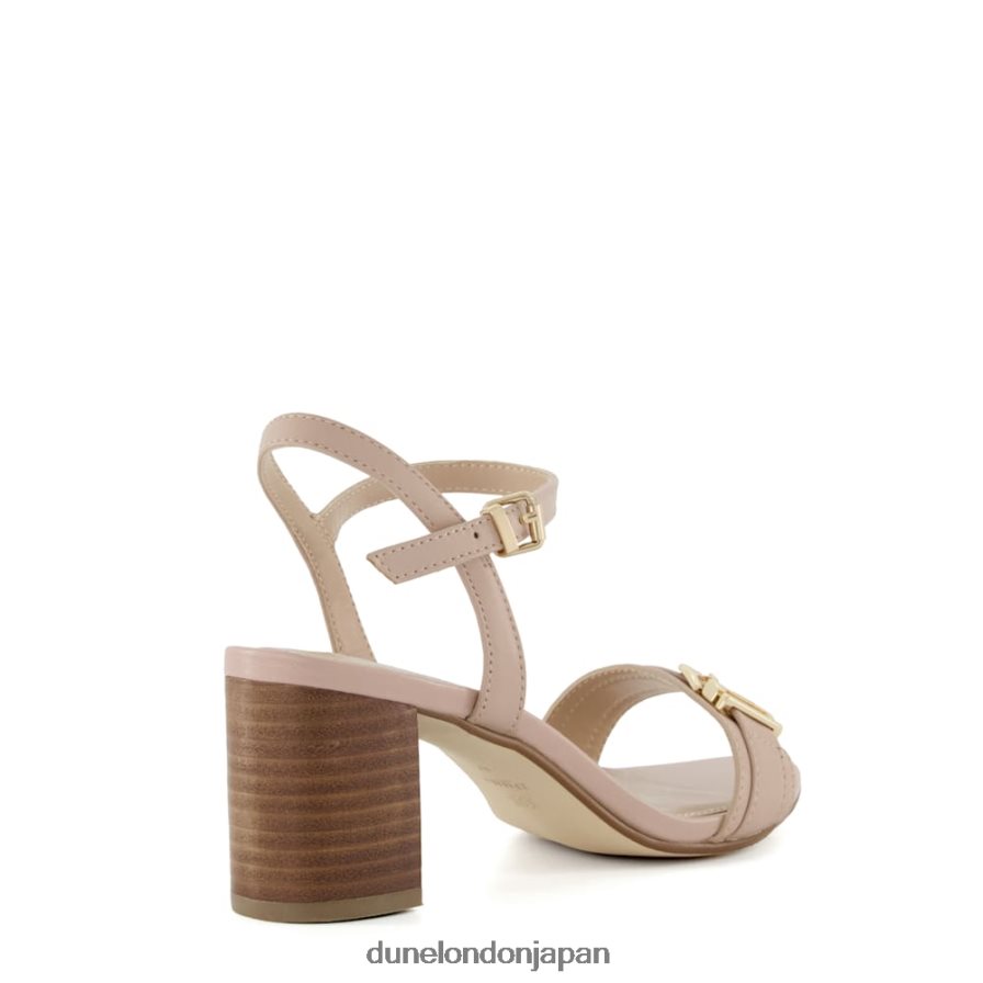 ジェシー ワイドフィット ブランドバックルヒールサンダル 赤面 女性 Dune London 4JB82R195