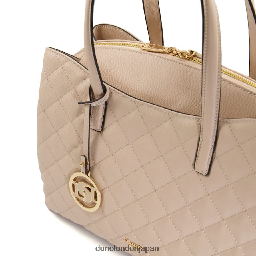 威厳のある ラージ ダイヤモンドキルティング トートバッグ ヌード 女性 Dune London 4JB82R208