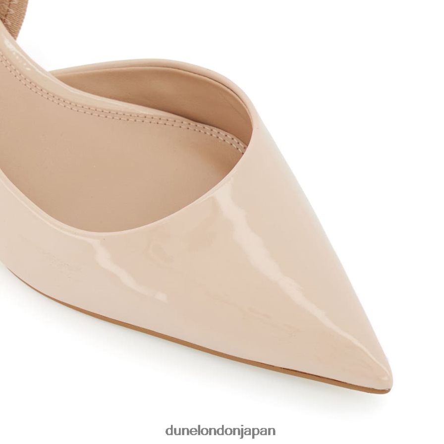 穏やかな パテント キトゥンヒール スリングバック コート ヌード 女性 Dune London 4JB82R20