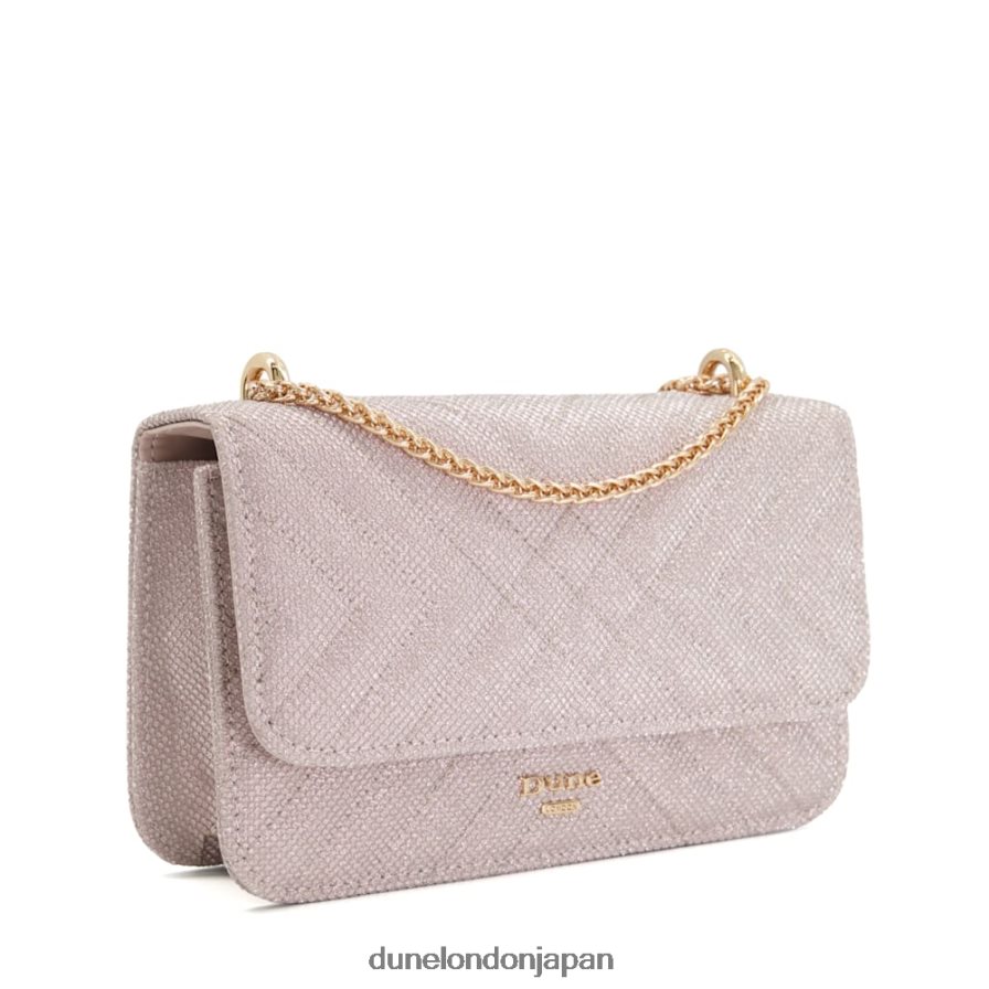 エドルキエ キルティングチェーンハンドルショルダーバッグ ローズゴールド 女性 Dune London 4JB82R215