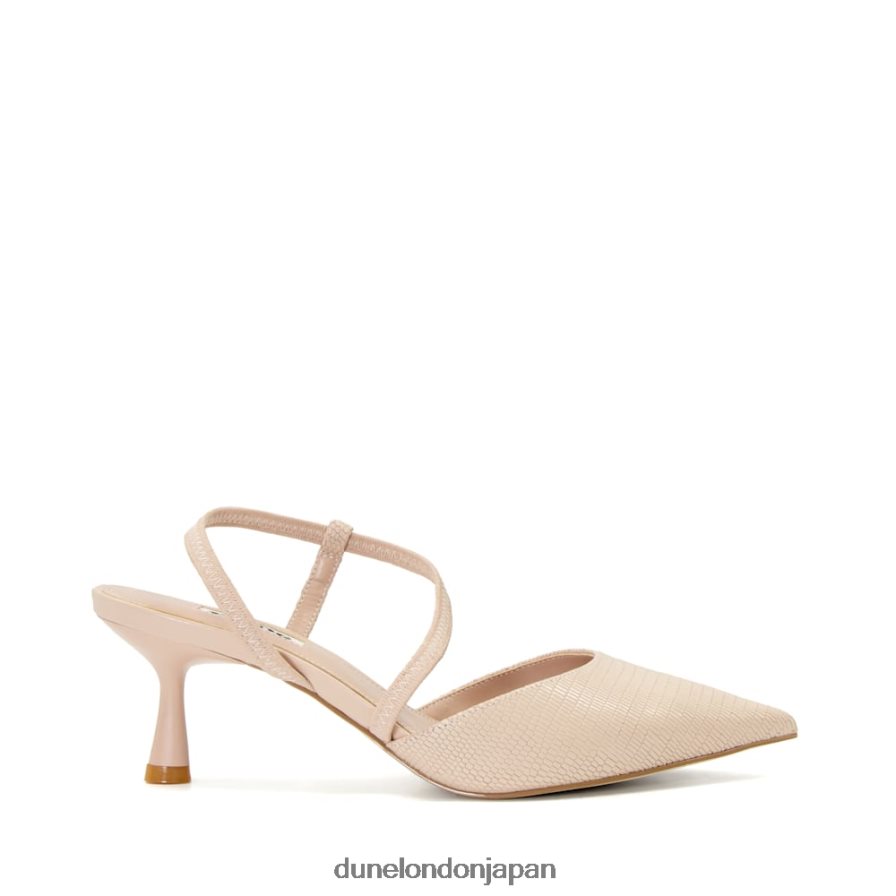 柑橘類 マットフレアヒール コートシューズ ヌード 女性 Dune London 4JB82R235