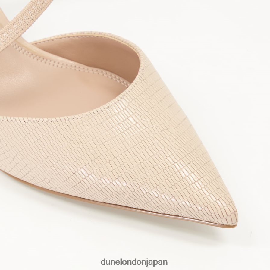 柑橘類 マットフレアヒール コートシューズ ヌード 女性 Dune London 4JB82R235