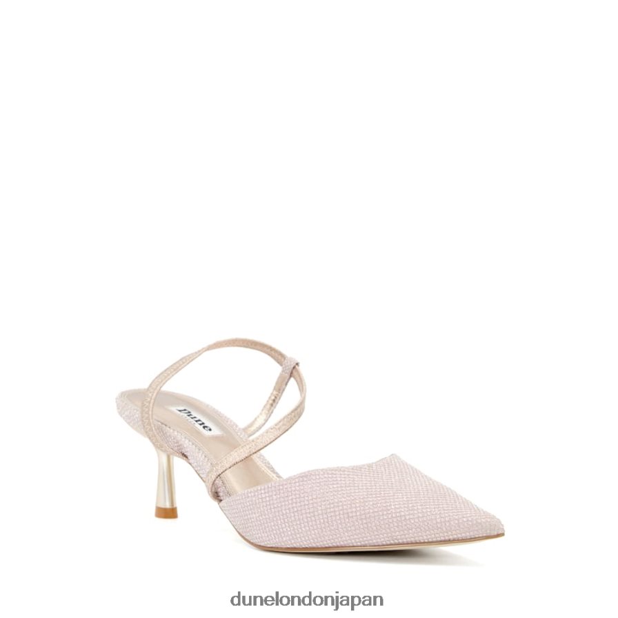 柑橘類 マットフレアヒール コートシューズ ローズゴールド 女性 Dune London 4JB82R237