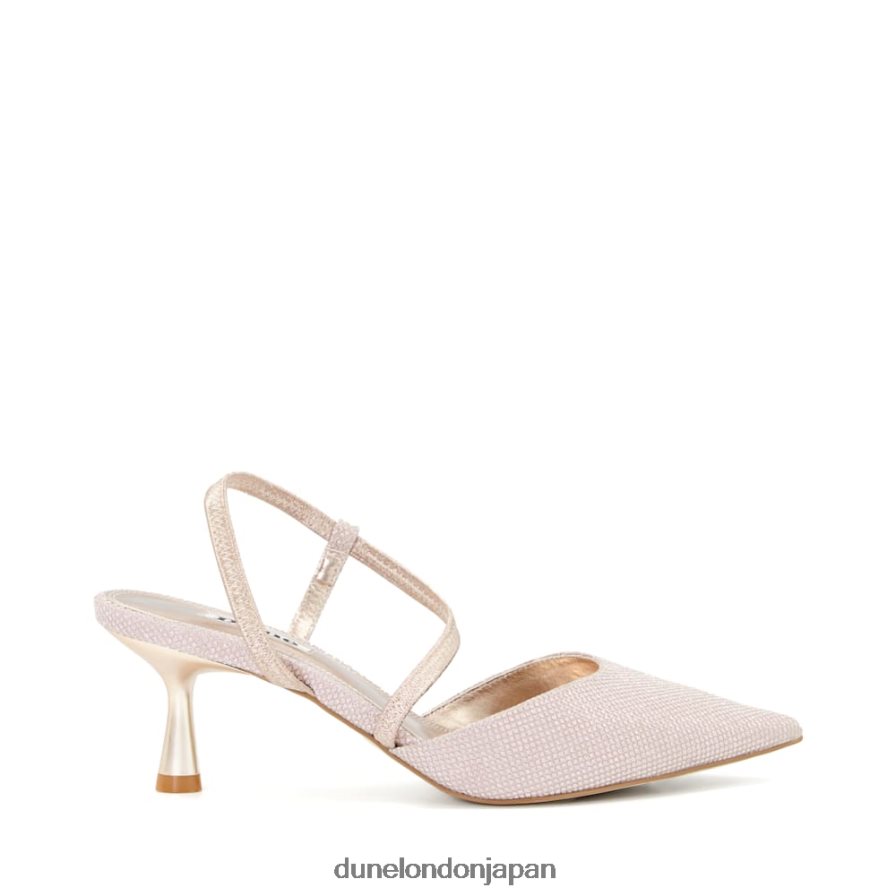 柑橘類 マットフレアヒール コートシューズ ローズゴールド 女性 Dune London 4JB82R237