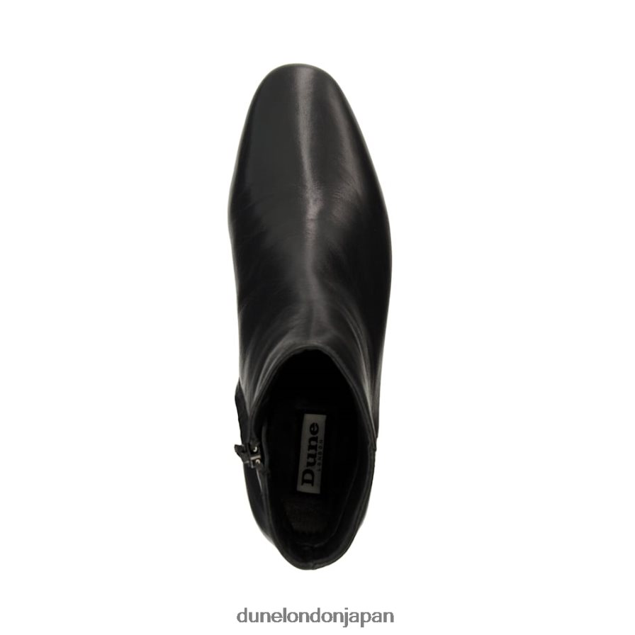 ピスコ ウエスタンスタイルのアンクルブーツ 黒 女性 Dune London 4JB82R253