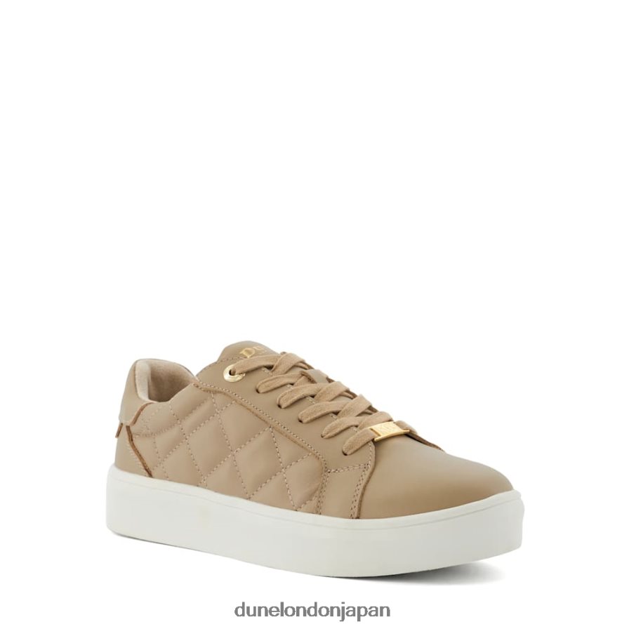 興奮 キルティング レースアップトレーナー トープ 女性 Dune London 4JB82R254