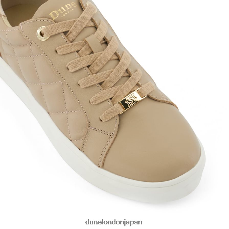 興奮 キルティング レースアップトレーナー トープ 女性 Dune London 4JB82R254