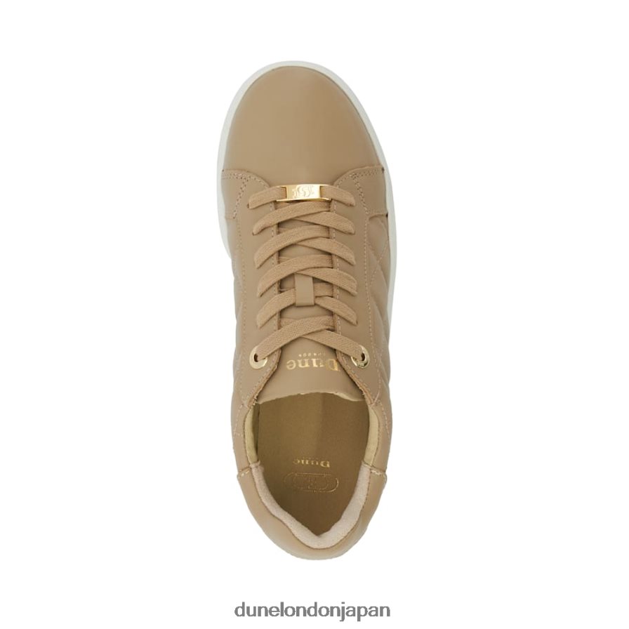 興奮 キルティング レースアップトレーナー トープ 女性 Dune London 4JB82R254