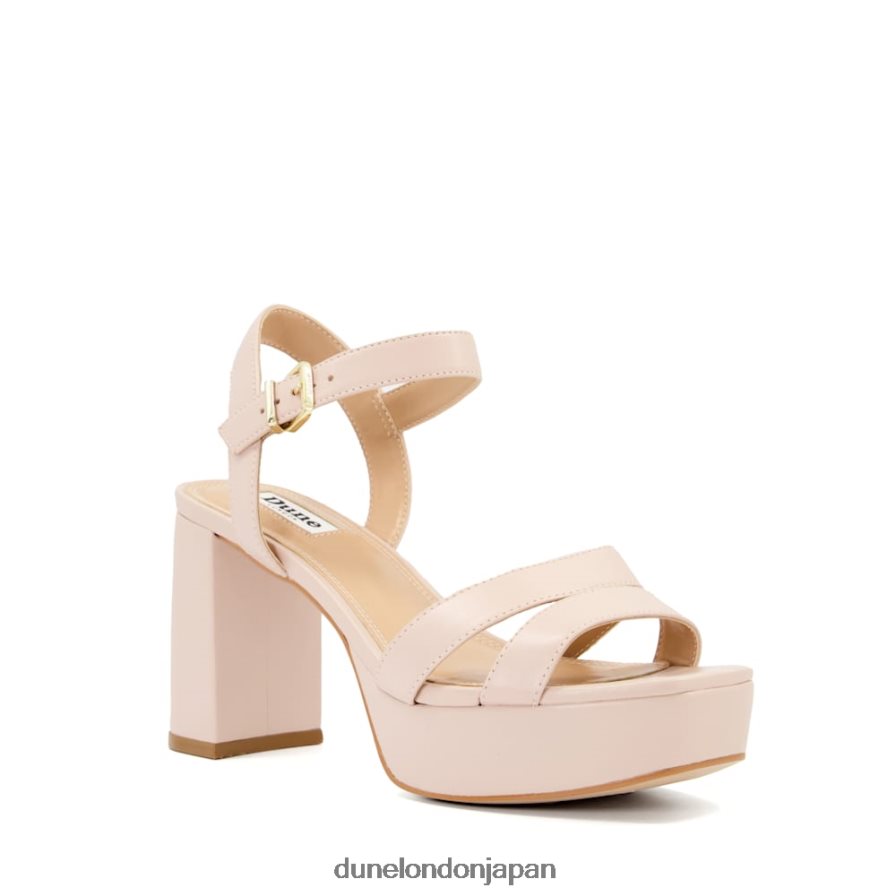 溶けた レザーミッドプラットフォームサンダル ヌード 女性 Dune London 4JB82R255