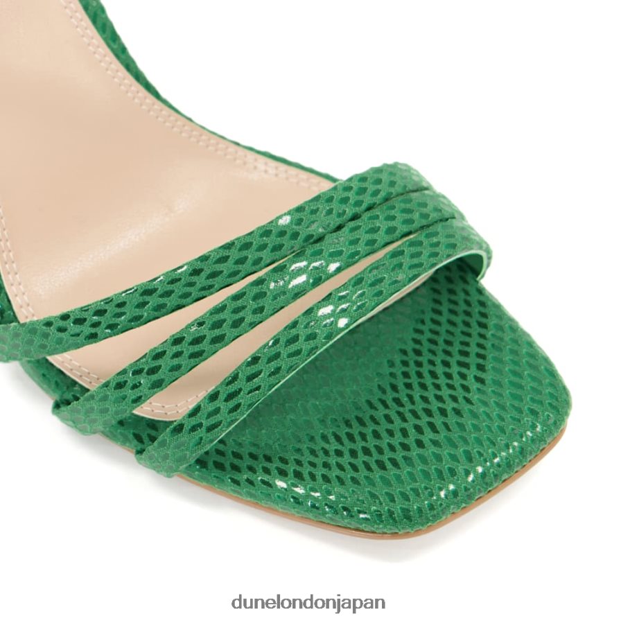 マグナム ストラップ付きヒールサンダル 緑 女性 Dune London 4JB82R256