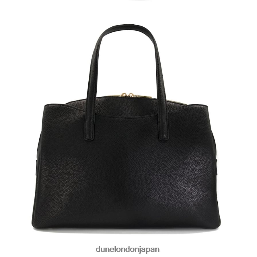 威厳のある ラージ ダイヤモンドキルティング トートバッグ 黒 女性 Dune London 4JB82R263