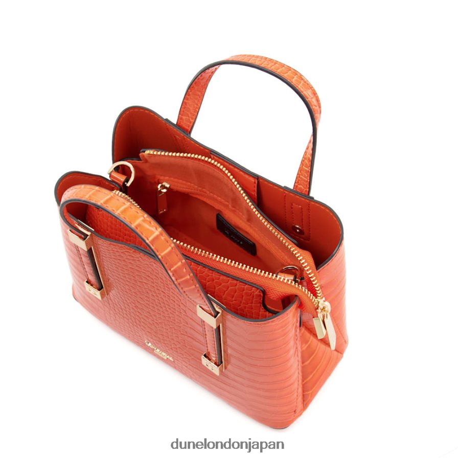 ディンキドリー 裏地なしミニトートバッグ オレンジ 女性 Dune London 4JB82R269