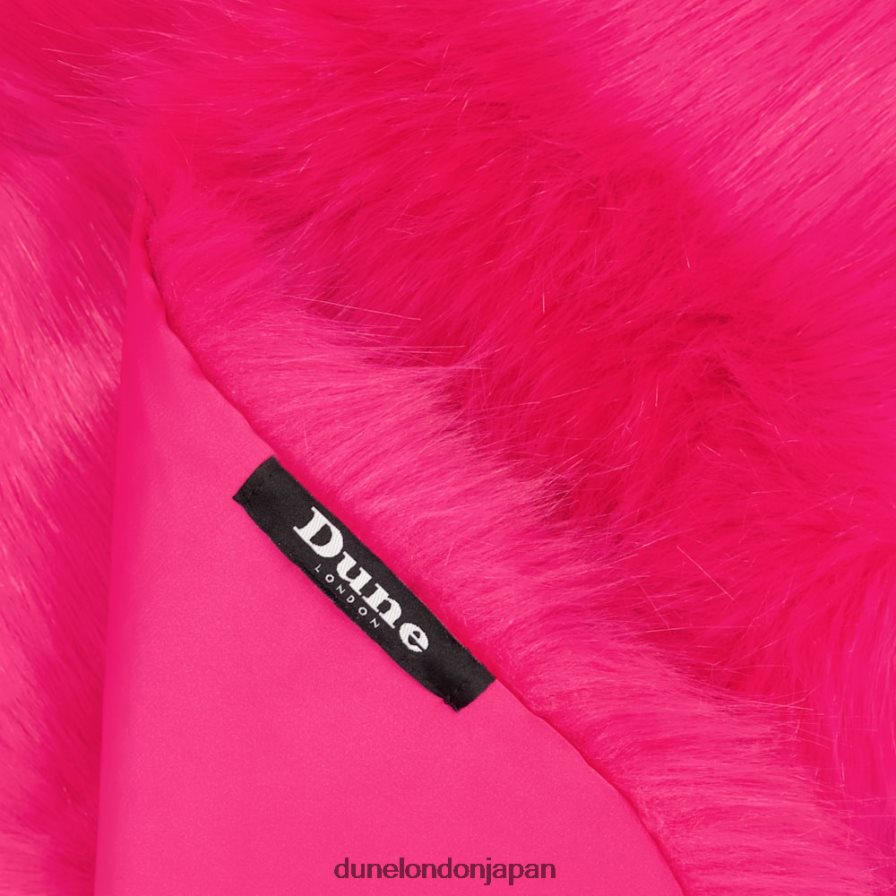ランダン ふわふわのフェイクファースカーフ ピンク 女性 Dune London 4JB82R288