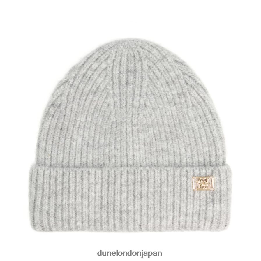 フェリシア ニットビーニーハット グレー 女性 Dune London 4JB82R291